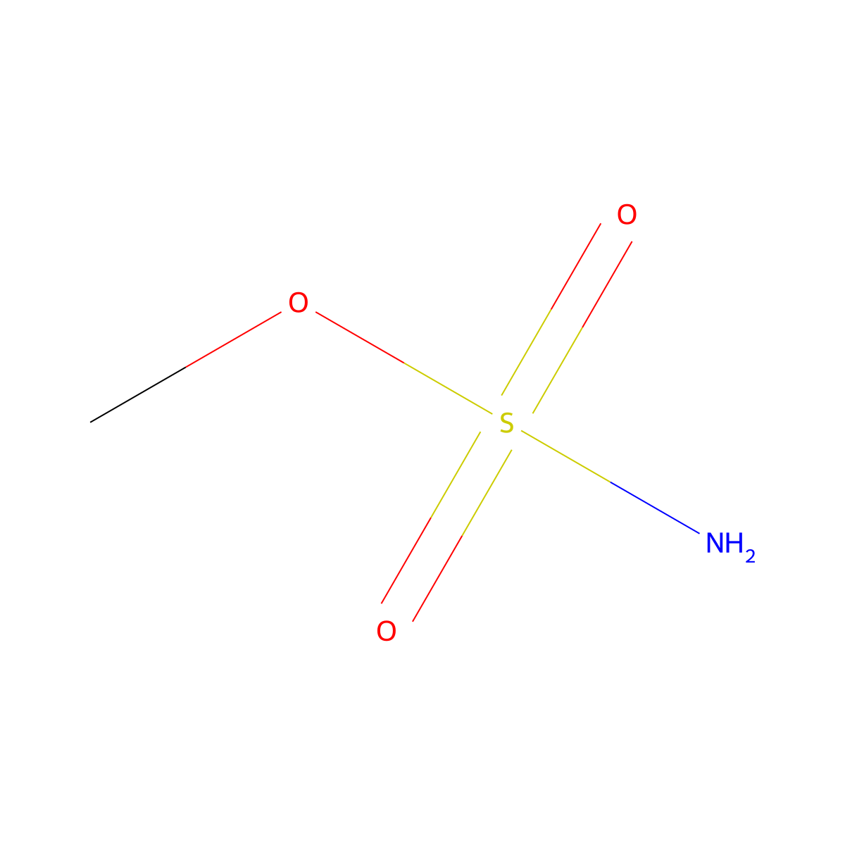 Methyl sulfamate molecular structure, CAS 55665-95-7