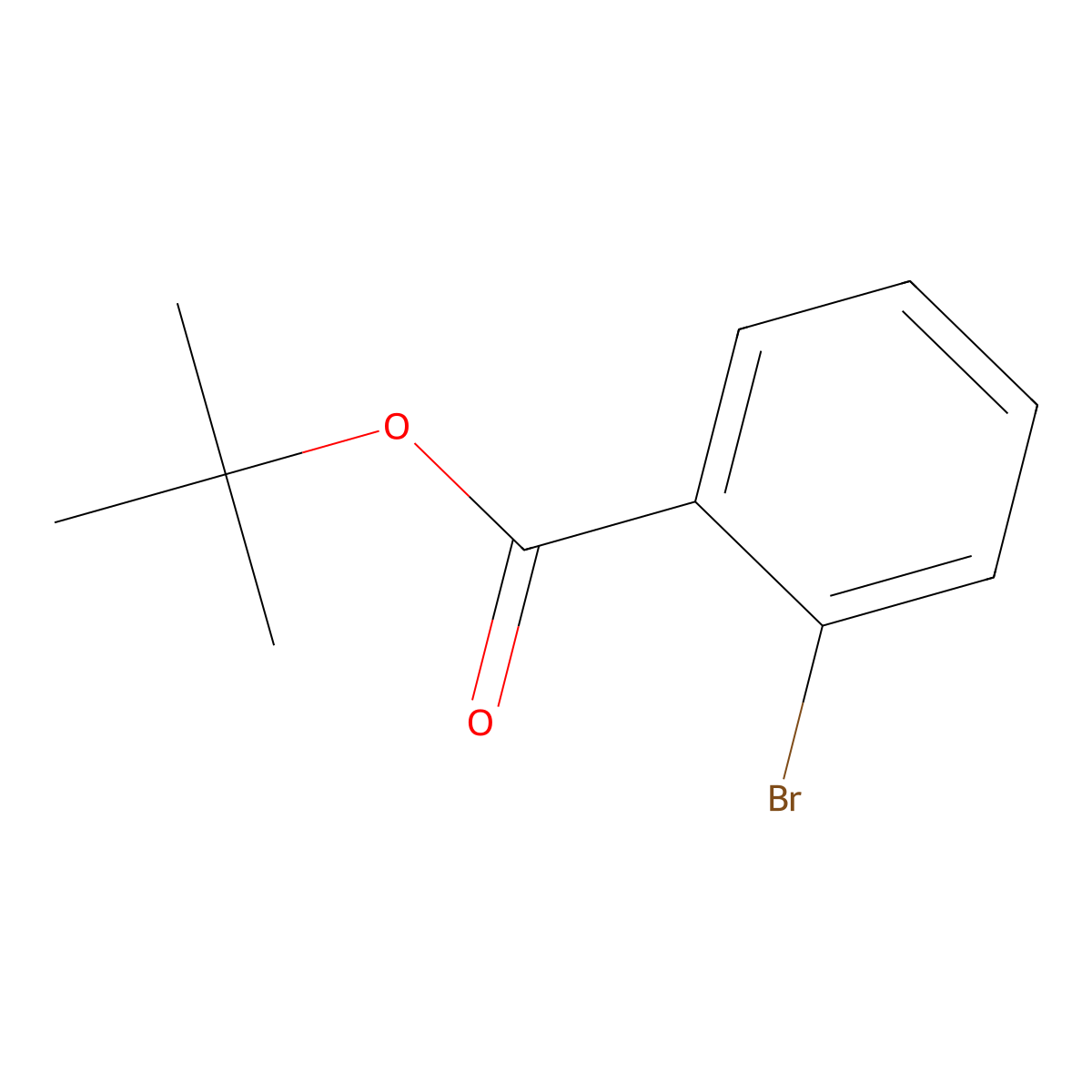 tert-Butyl 2-bromobenzoate molecular structure, CAS 55666-42-7