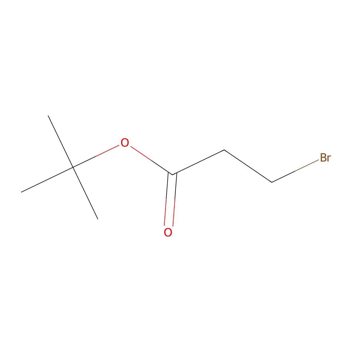 tert-Butyl 3-bromopropionate molecular structure, CAS 55666-43-8