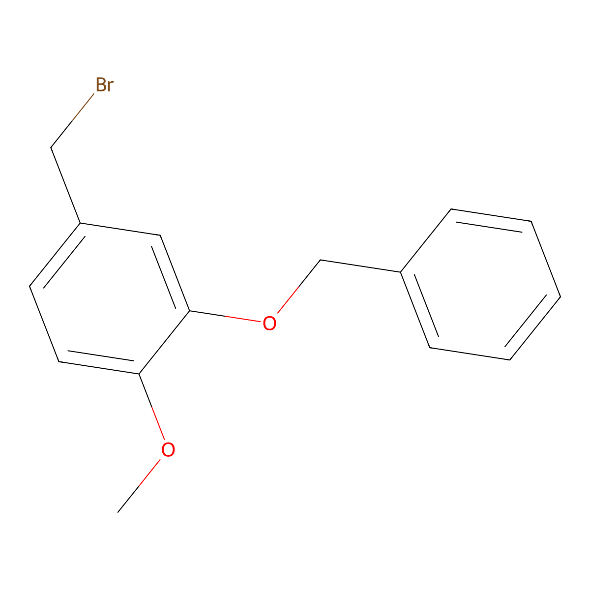 2-(Benzyloxy)-4-(bromomethyl)-1-methoxybenzene molecular structure, CAS 55667-12-4