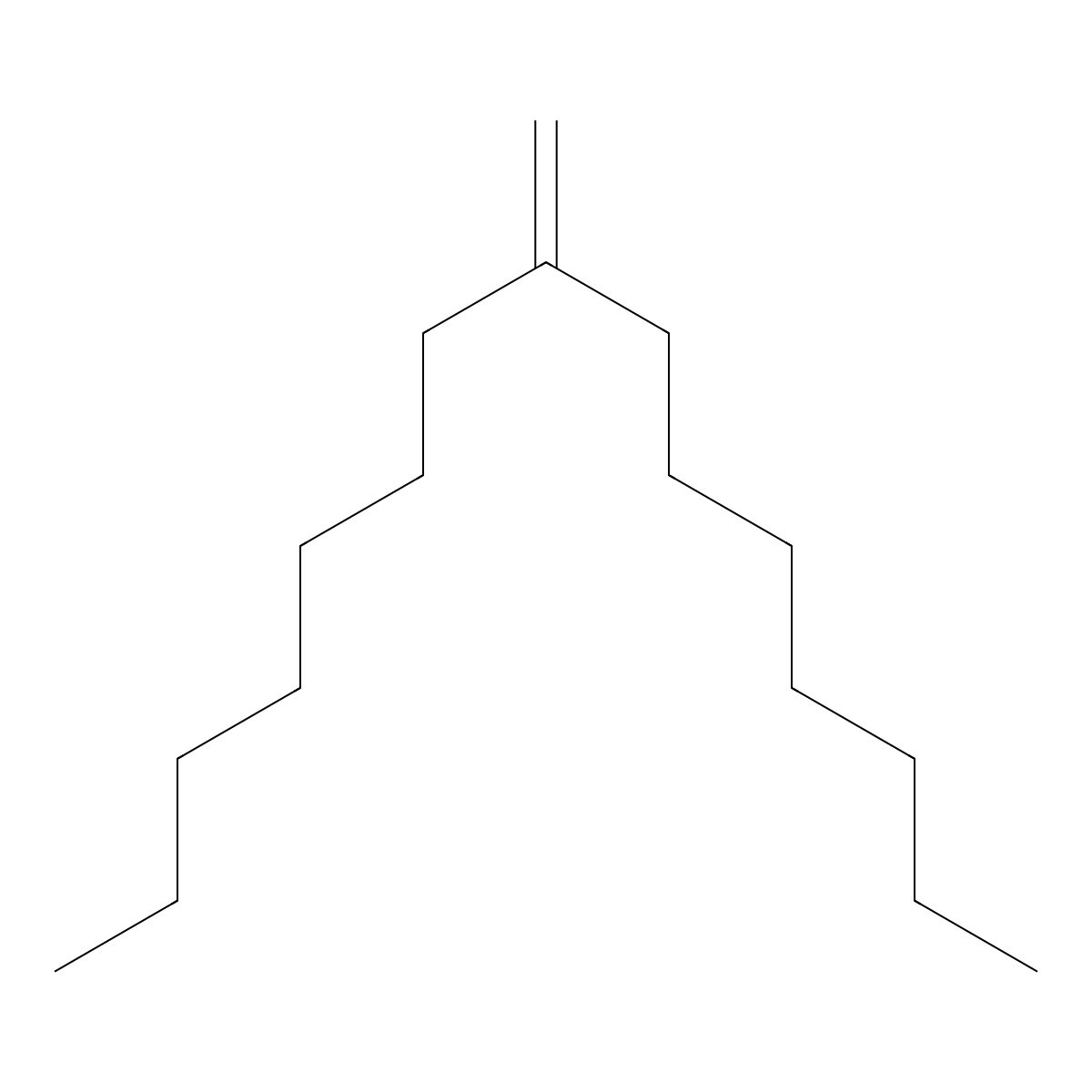 8-Methylenepentadecane molecular structure, CAS 55668-09-2
