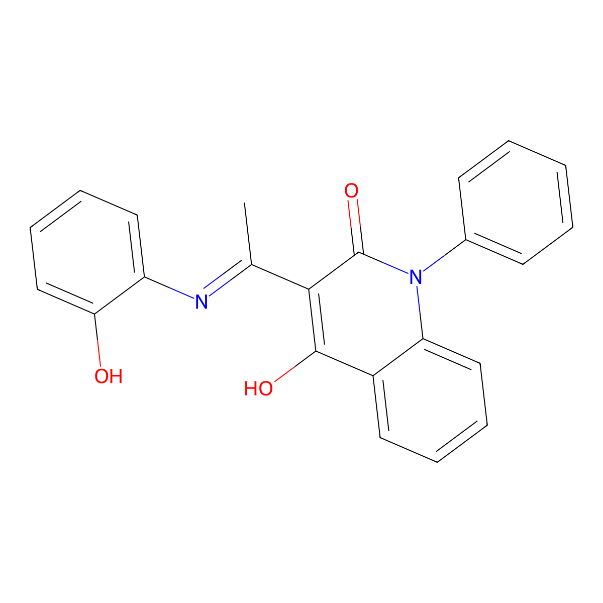3-[1-(2-Hydroxyanilino)ethylidene]-1-phenylquinoline-2,4(1H,3H)-dione molecular structure, CAS 5567-11-3
