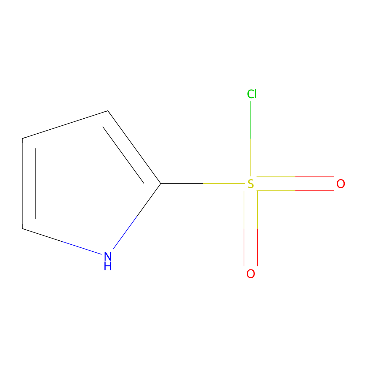 1H-pyrrole-2-sulfonyl chloride molecular structure, CAS 55673-78-4