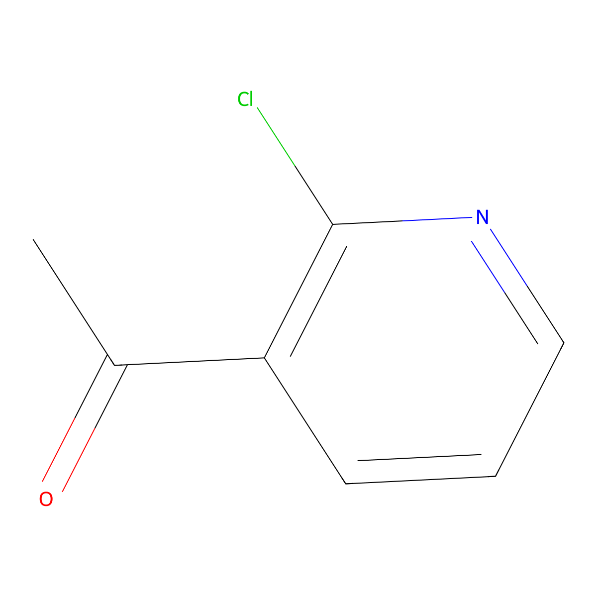 3-Acetyl-2-chloropyridine molecular structure, CAS 55676-21-6