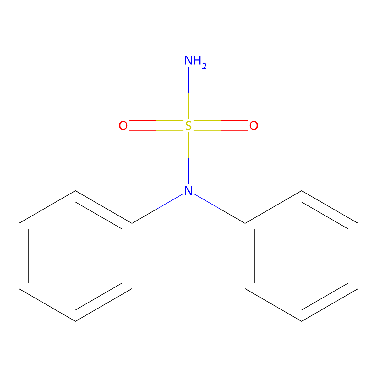 N,N-Diphenylsulfuric diamide molecular structure, CAS 55680-27-8