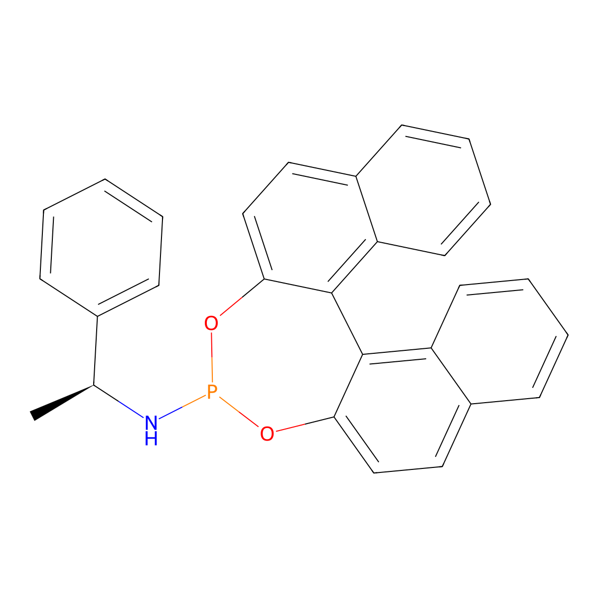 (11bR)-(1S)-N-(1-Phenylethyl)dinaphtho[2,1-d:1',2'-f][1,3,2]dioxaphosphepin-4-amine molecular structure, CAS 556808-28-7