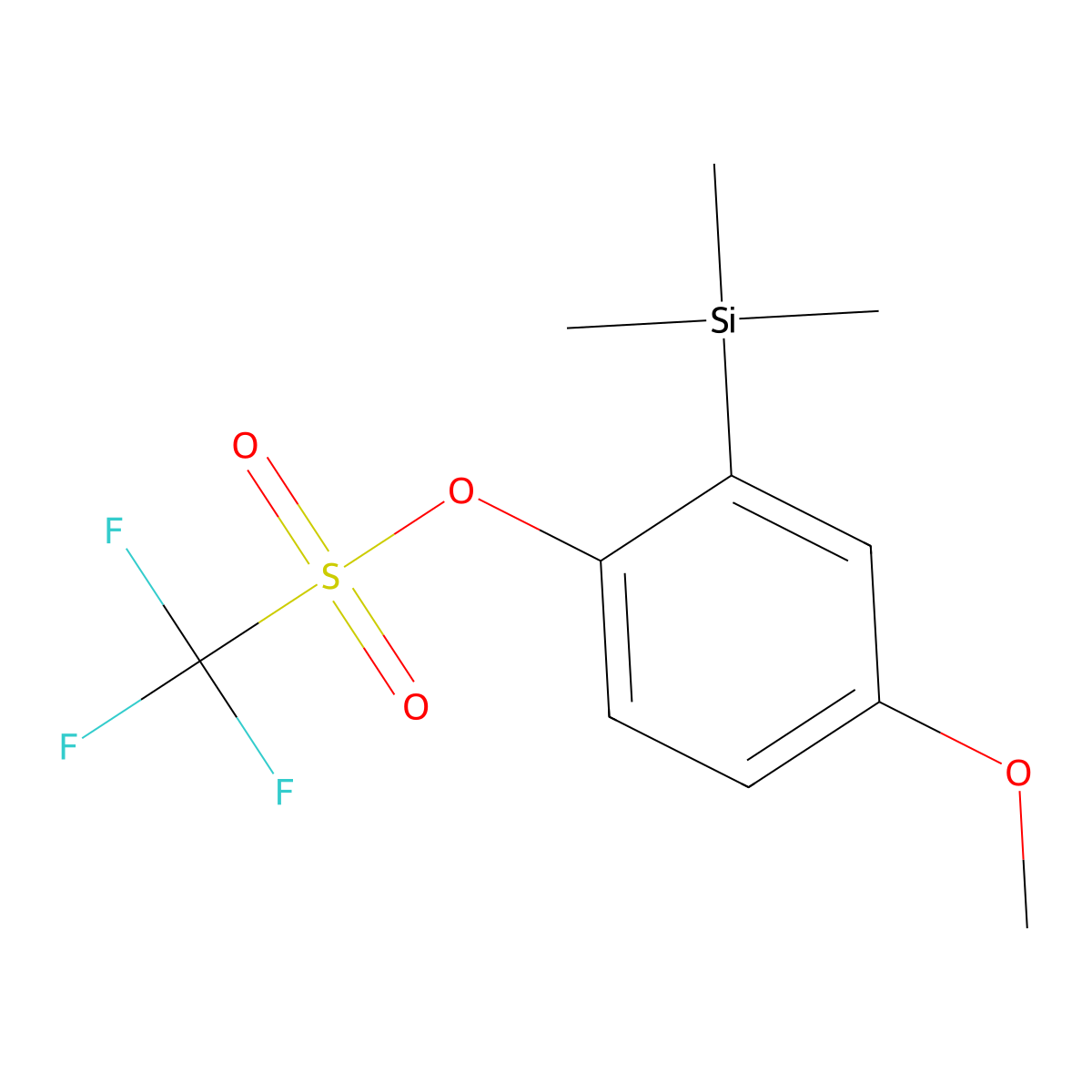 4-Methoxy-2-(trimethylsilyl)phenyl Trifluoromethanesulfonate molecular structure, CAS 556812-41-0