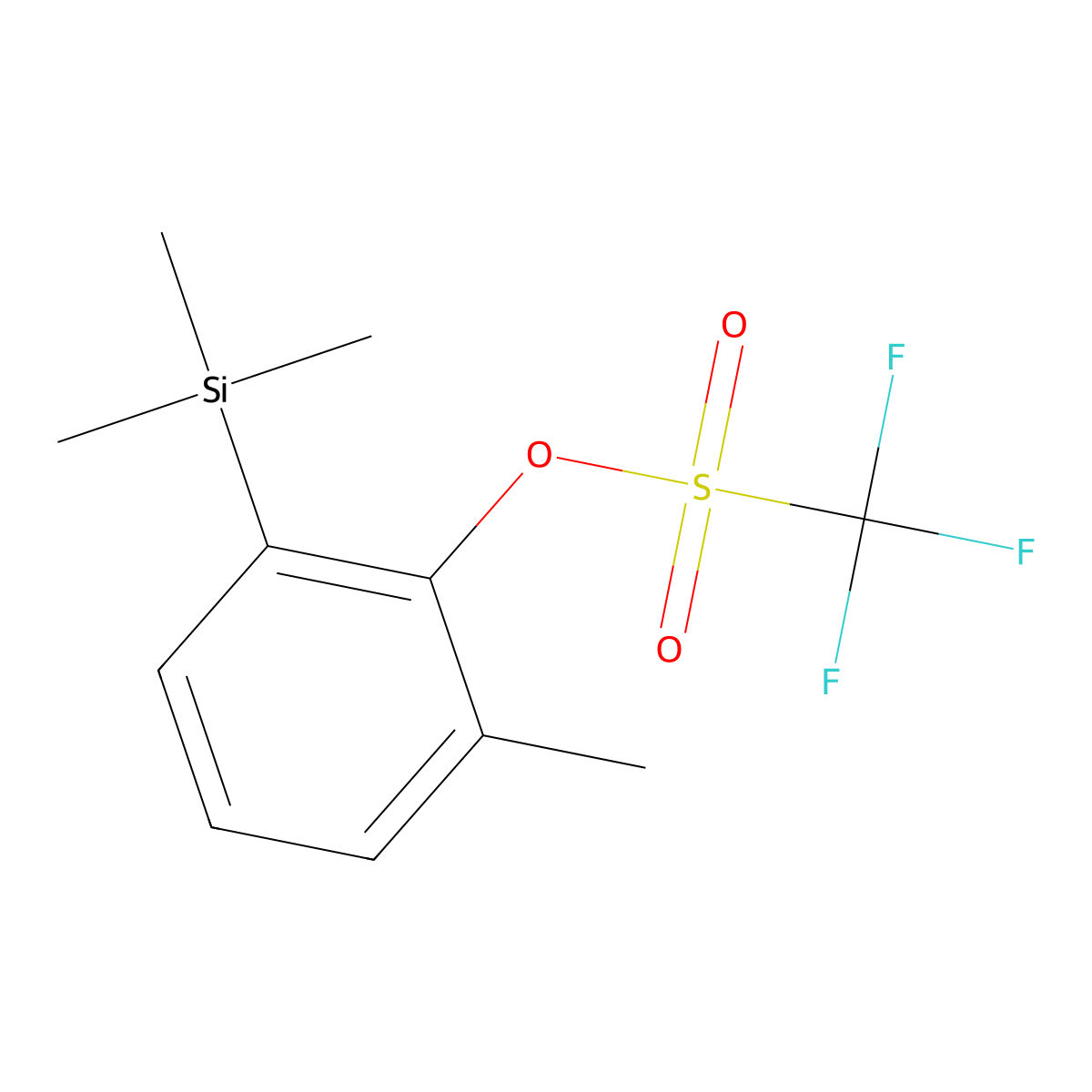 2-Methyl-6-(trimethylsilyl)phenyl Trifluoromethanesulfonate molecular structure, CAS 556812-44-3