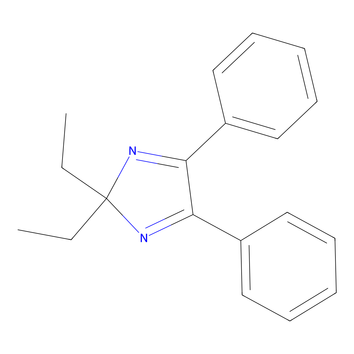 2,2-Diethyl-4,5-diphenyl-2H-imidazole molecular structure, CAS 55682-35-4