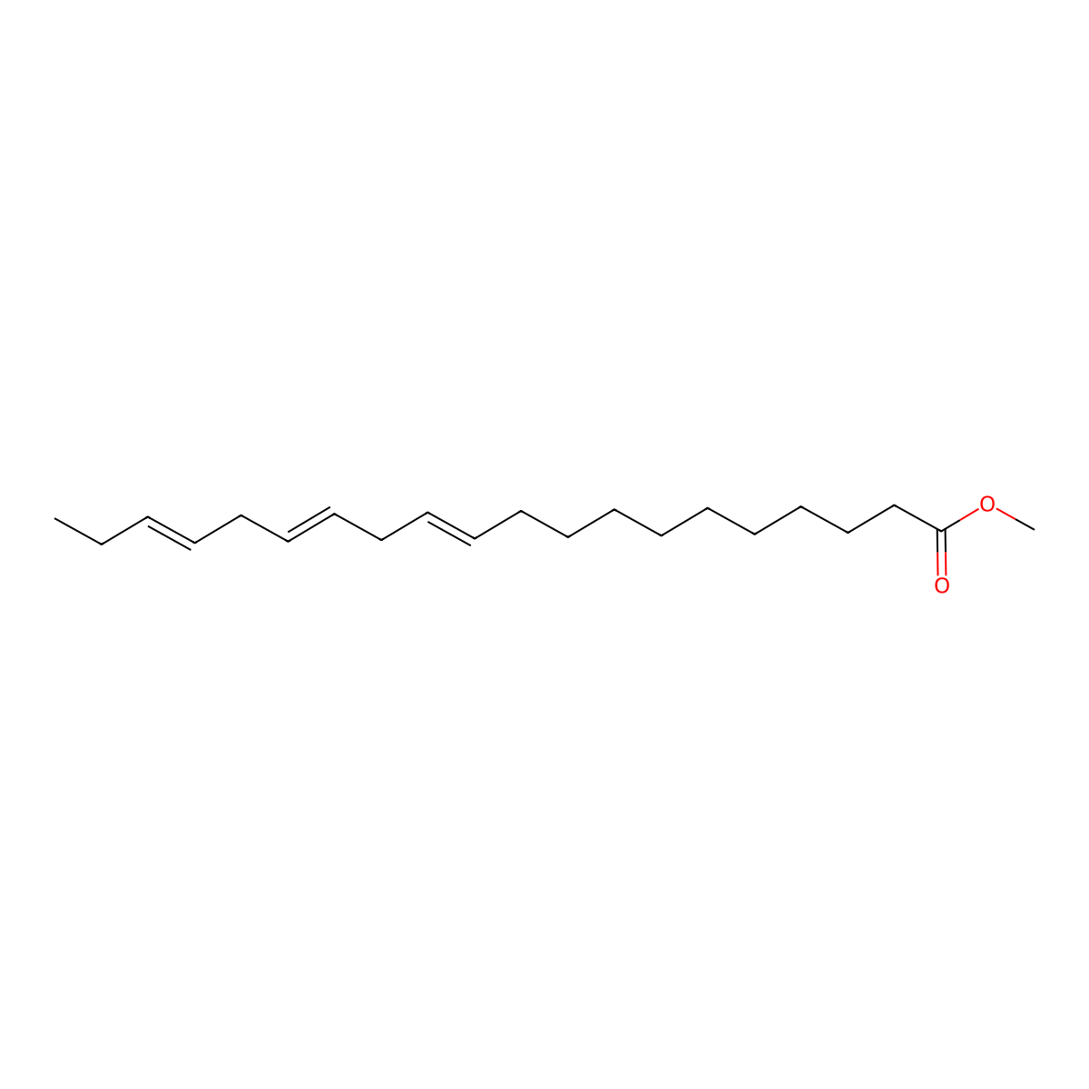 Methyl 11,14,17-eicosatrienoate molecular structure, CAS 55682-88-7