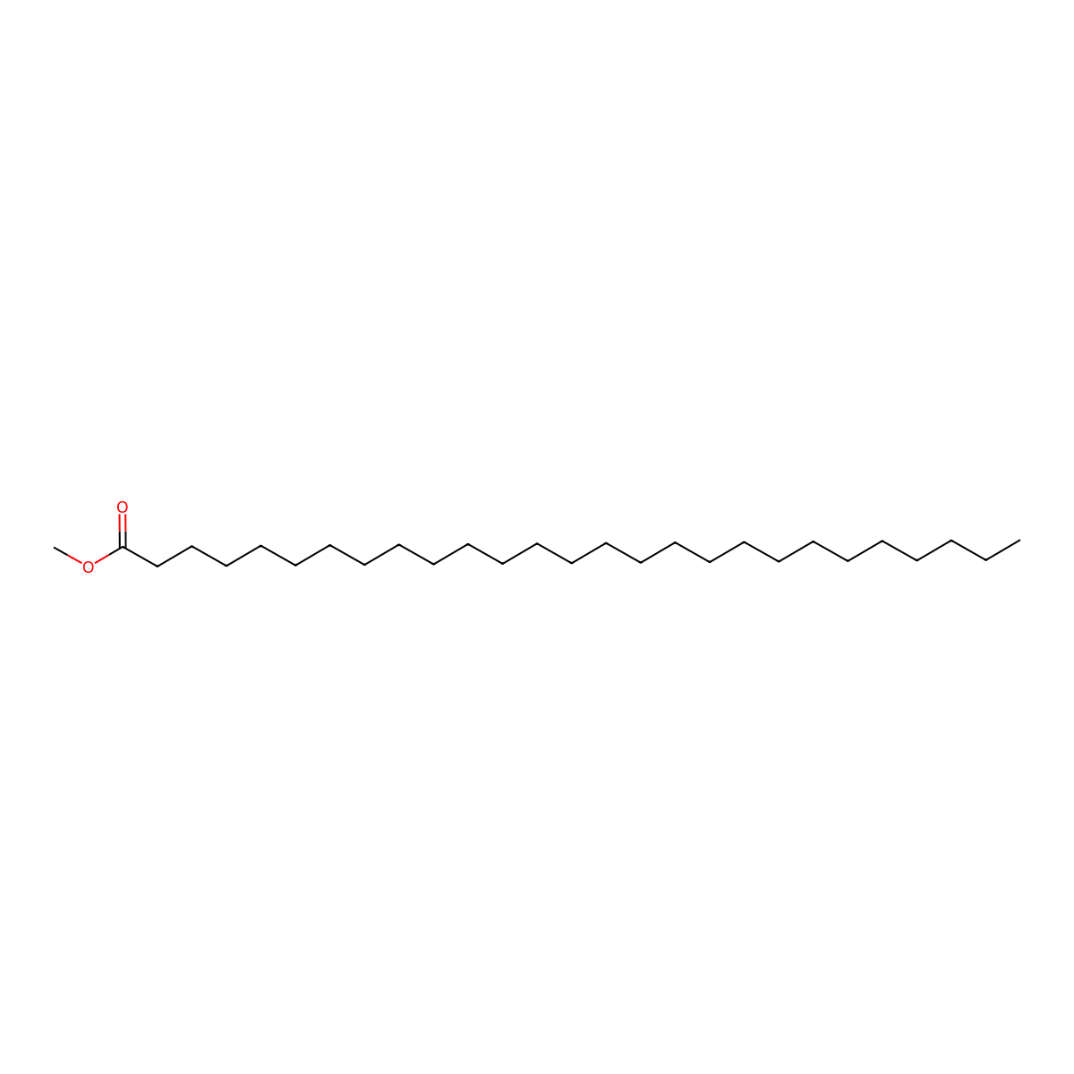 Methyl heptacosanoate molecular structure, CAS 55682-91-2