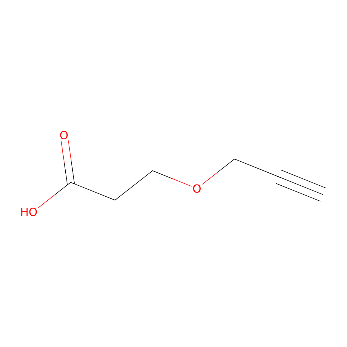 3-(Prop-2-yn-1-yloxy)propanoic acid molecular structure, CAS 55683-37-9