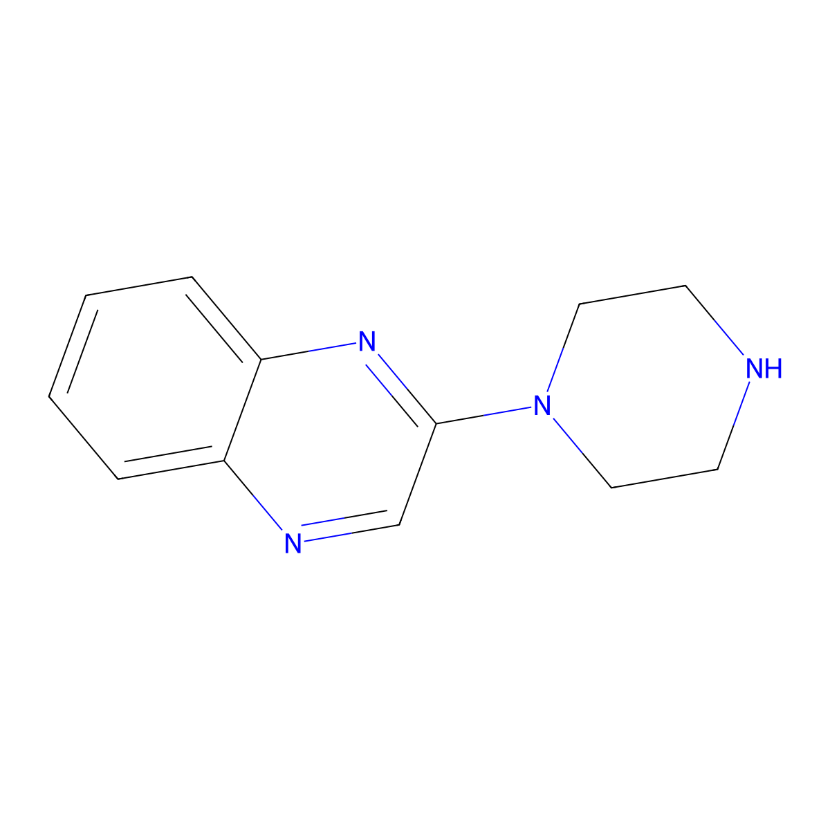 2-Piperazin-1-YL-quinoxaline molecular structure, CAS 55686-91-4