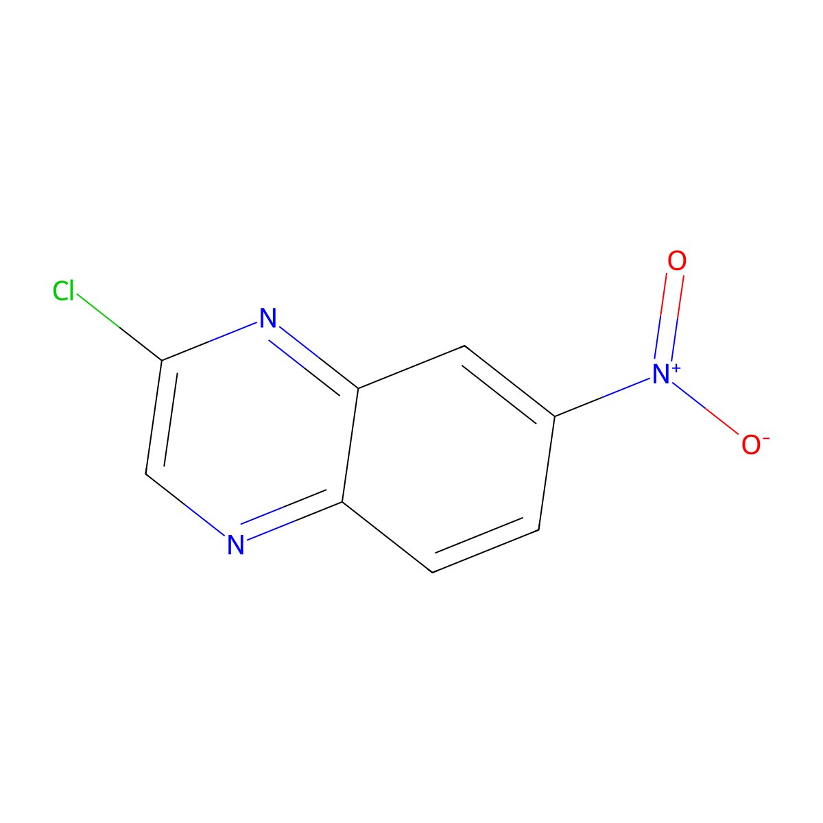 2-Chloro-7-nitroquinoxaline molecular structure, CAS 55686-94-7