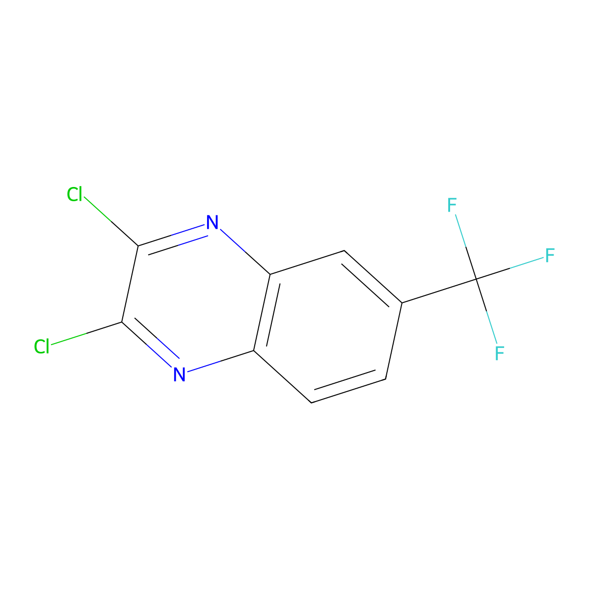 2,3-Dichloro-6-(trifluoromethyl)quinoxaline molecular structure, CAS 55686-95-8