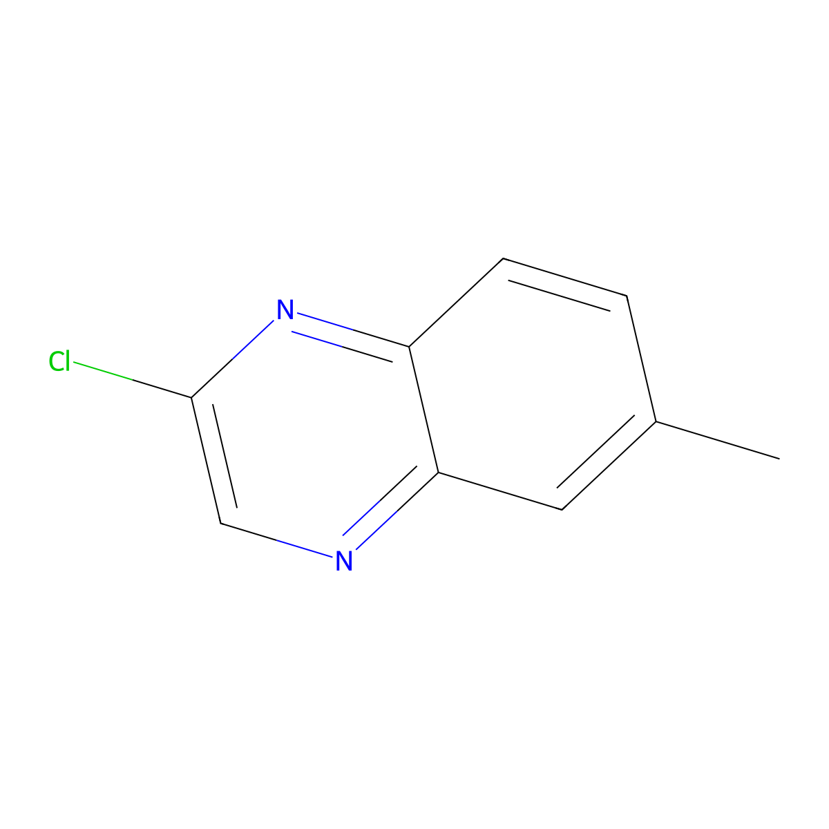 2-Chloro-6-methylquinoxaline molecular structure, CAS 55687-00-8