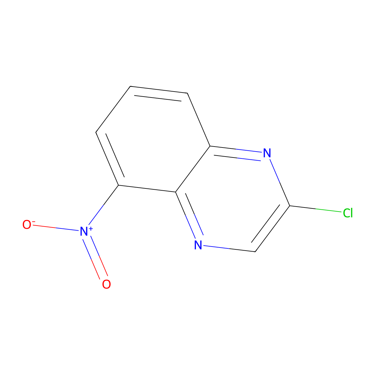 2-Chloro-5-nitroquinoxaline molecular structure, CAS 55687-01-9