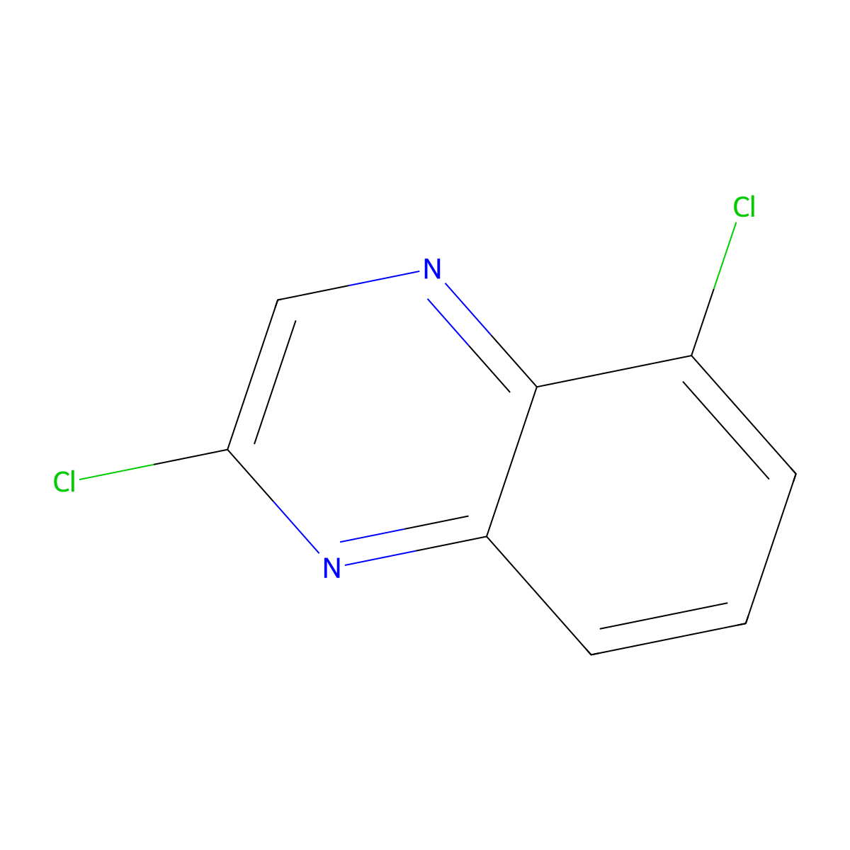2,5-Dichloroquinoxaline molecular structure, CAS 55687-05-3