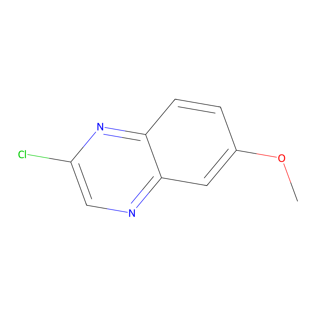2-Chloro-6-methoxyquinoxaline molecular structure, CAS 55687-11-1
