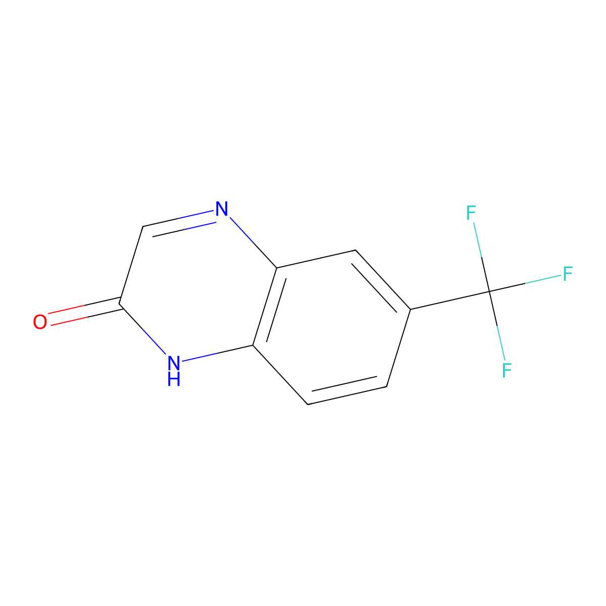 6-(Trifluoromethyl)quinoxalin-2(1H)-one molecular structure, CAS 55687-18-8