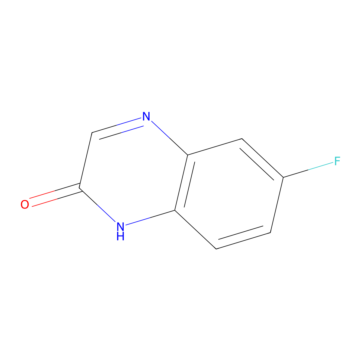 6-Fluoro-1,2-dihydroquinoxalin-2-one molecular structure, CAS 55687-23-5
