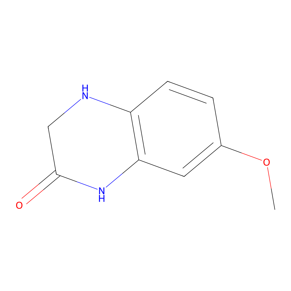 7-Methoxy-3,4-dihydroquinoxalin-2(1H)-one molecular structure, CAS 55687-29-1