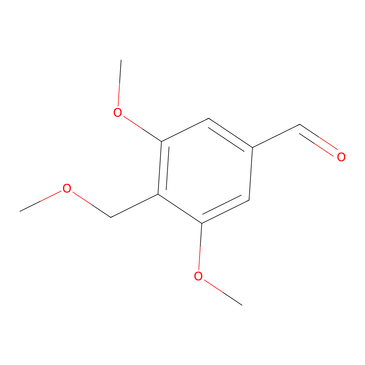 3,5-Dimethoxy-4-(methoxymethyl)benzaldehyde molecular structure, CAS 55687-89-3