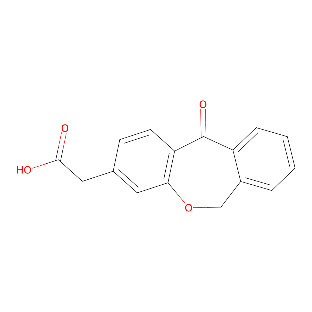 Oxepinac molecular structure, CAS 55689-65-1