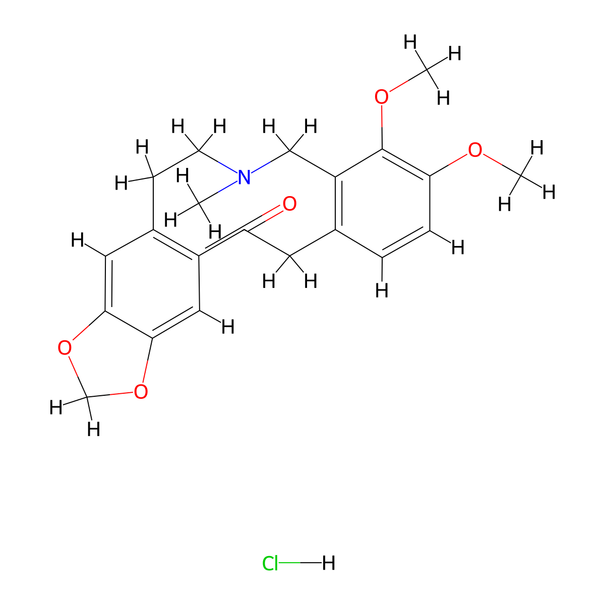 alpha-Fagarine hydrochloride molecular structure, CAS 5569-36-8