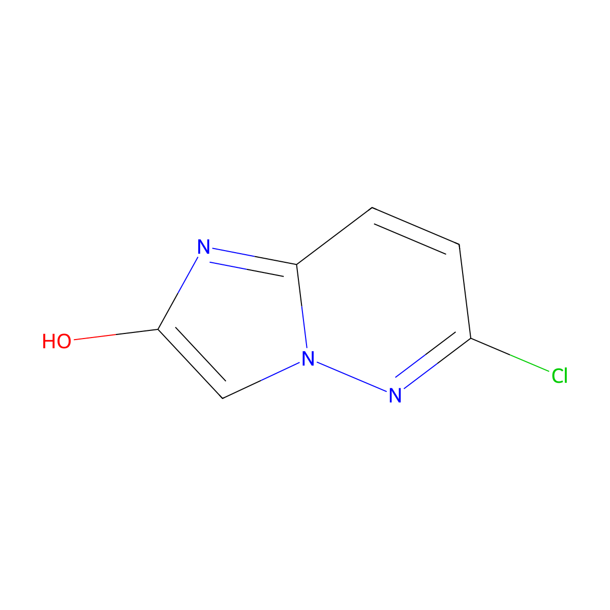 6-Chloroimidazo[1,2-b]pyridazin-2-ol molecular structure, CAS 55690-62-5
