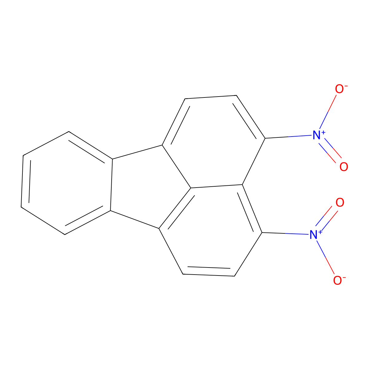 3,4-Dinitrofluoranthene molecular structure, CAS 55691-69-5