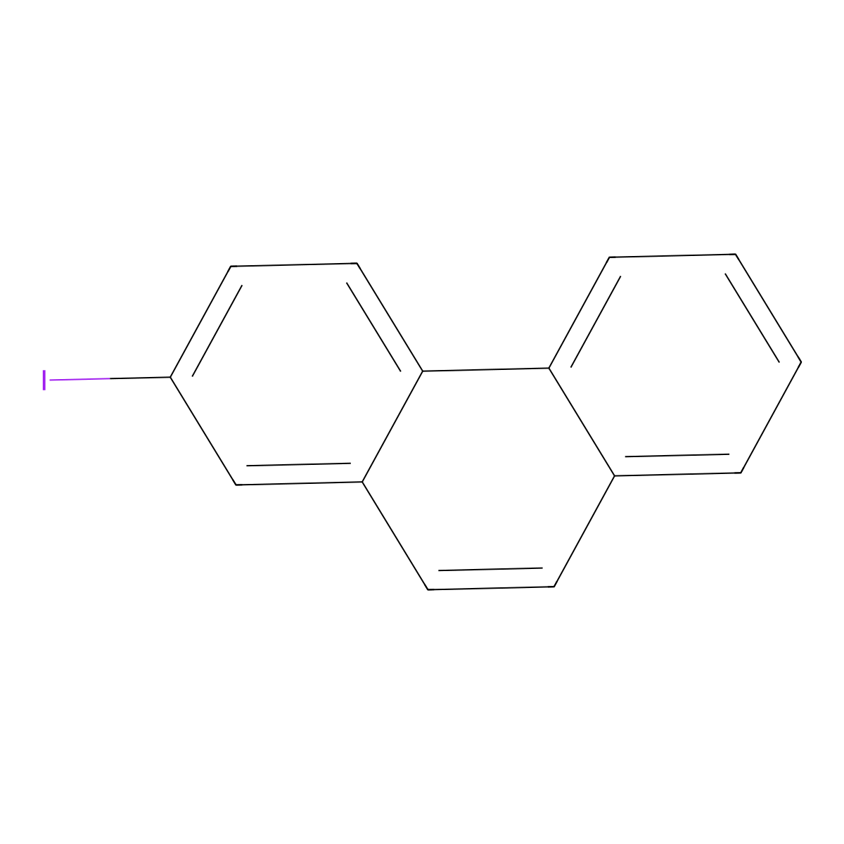 2-Iodophenanthrene molecular structure, CAS 55691-84-4