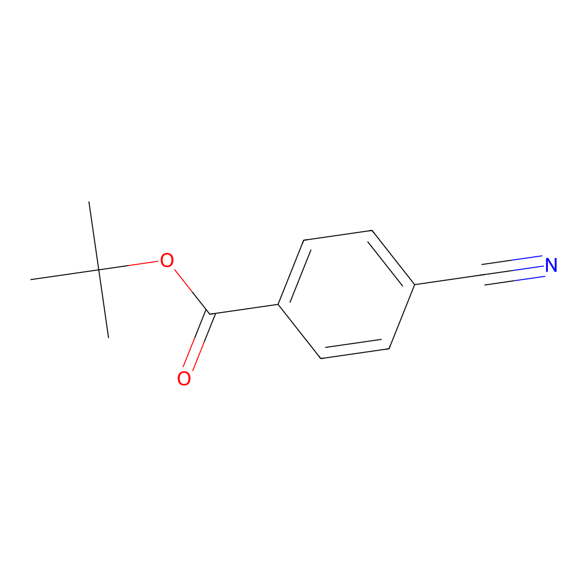 Tert-butyl 4-cyanobenzoate molecular structure, CAS 55696-50-9