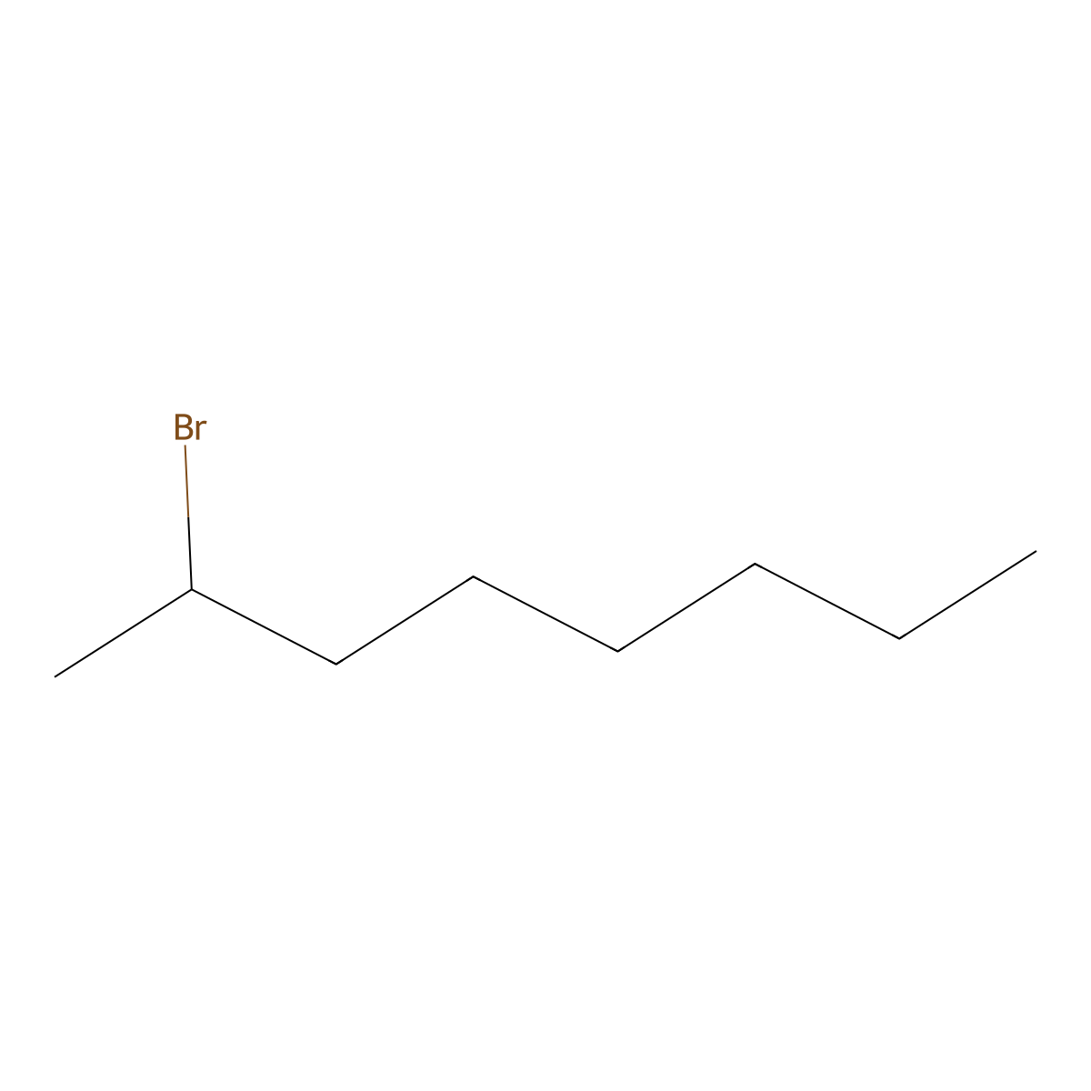 Sec-octyl bromide, (+-)- molecular structure, CAS 557-35-7