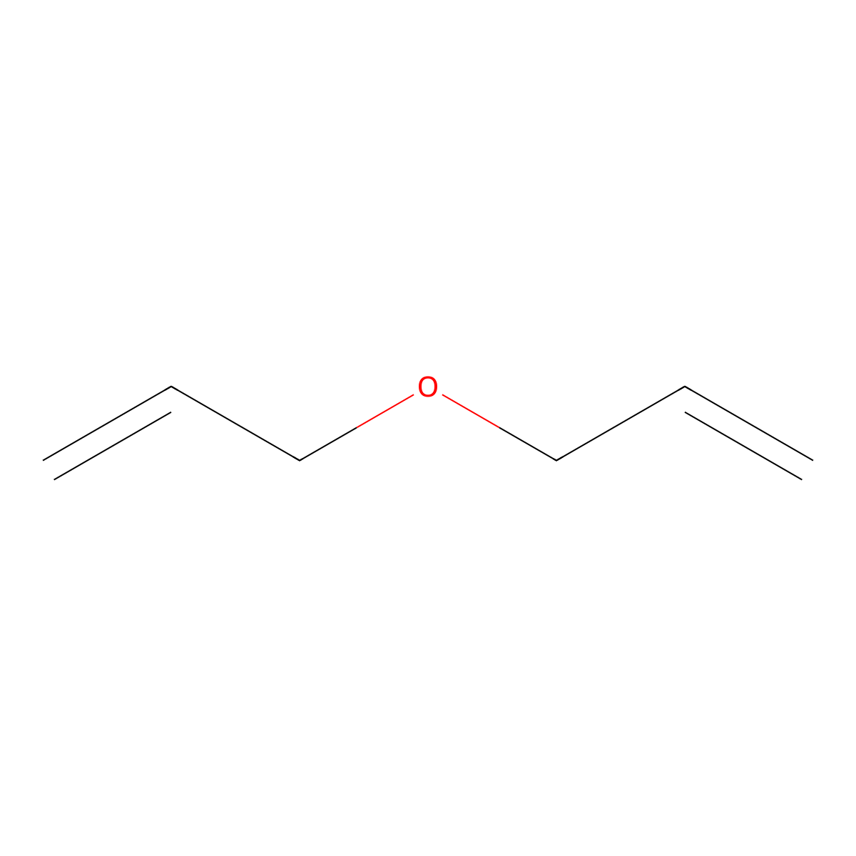 Diallyl ether molecular structure, CAS 557-40-4