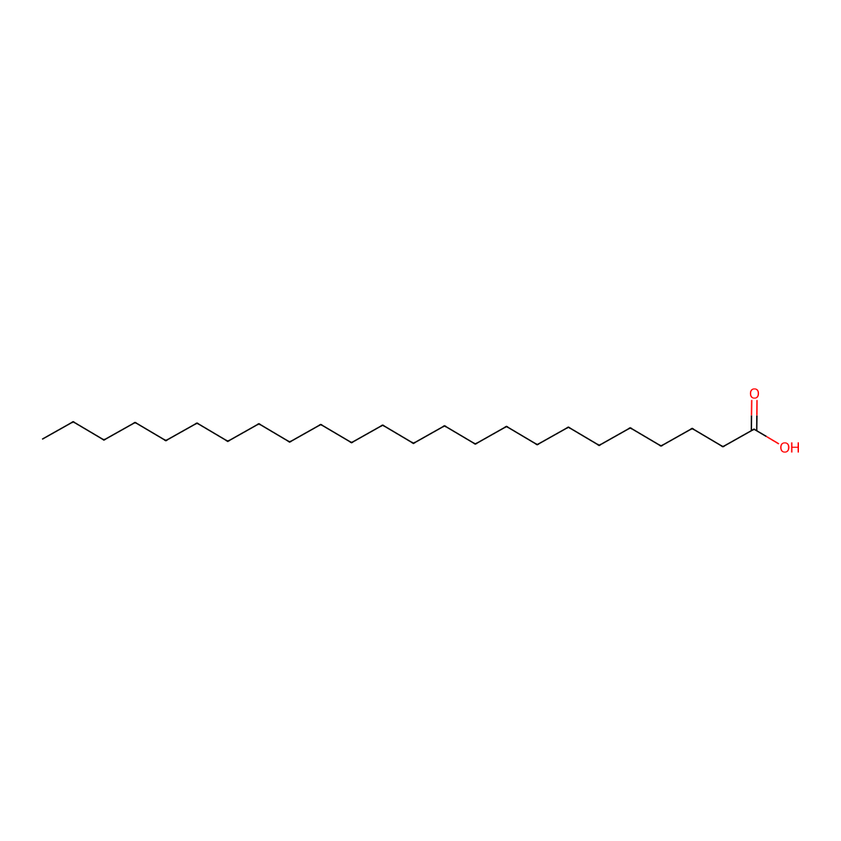Tetracosanoic Acid molecular structure, CAS 557-59-5