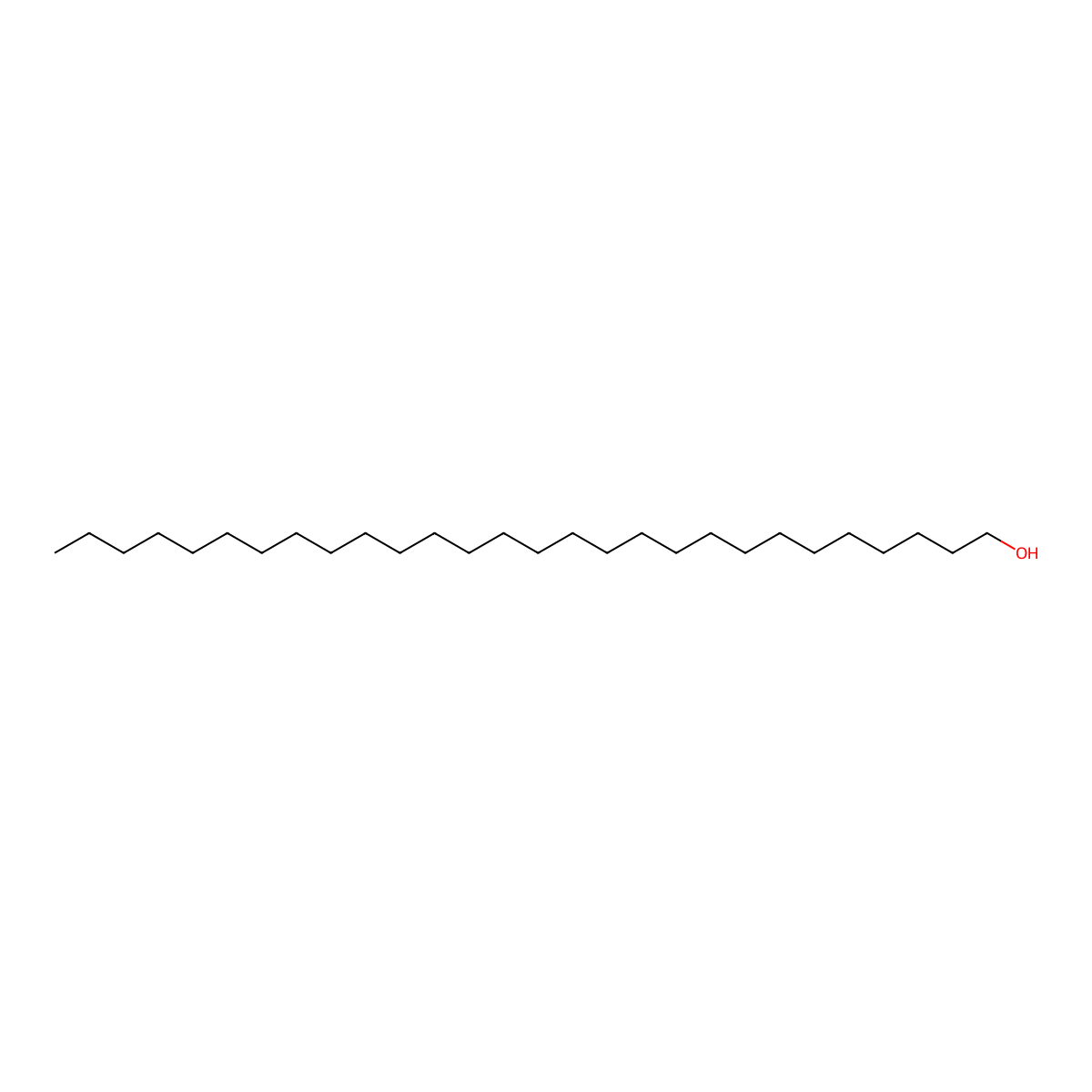 1-Octacosanol molecular structure, CAS 557-61-9