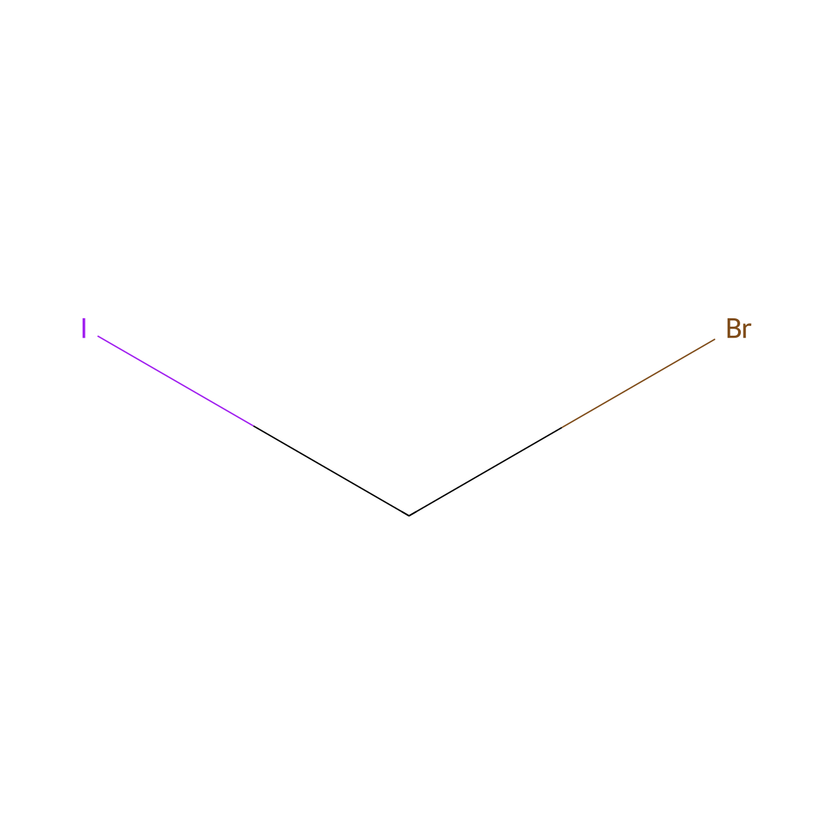 Bromoiodomethane molecular structure, CAS 557-68-6