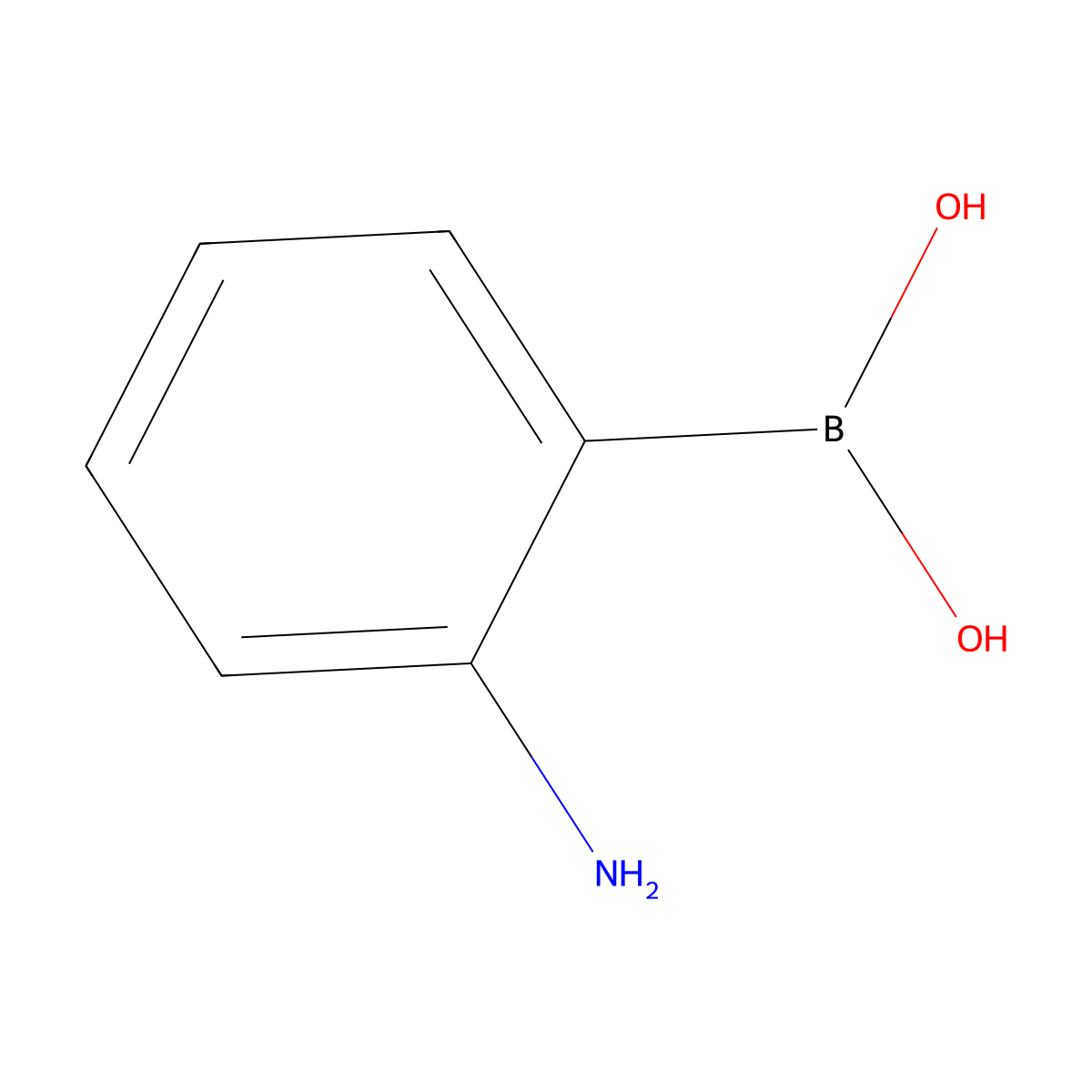(2-Aminophenyl)boronic acid molecular structure, CAS 5570-18-3