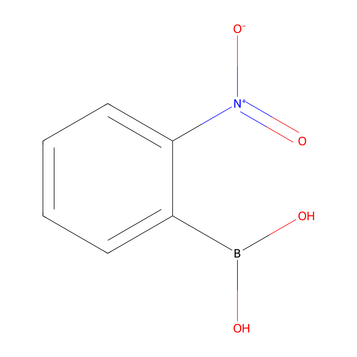 (2-Nitrophenyl)boronic acid molecular structure, CAS 5570-19-4