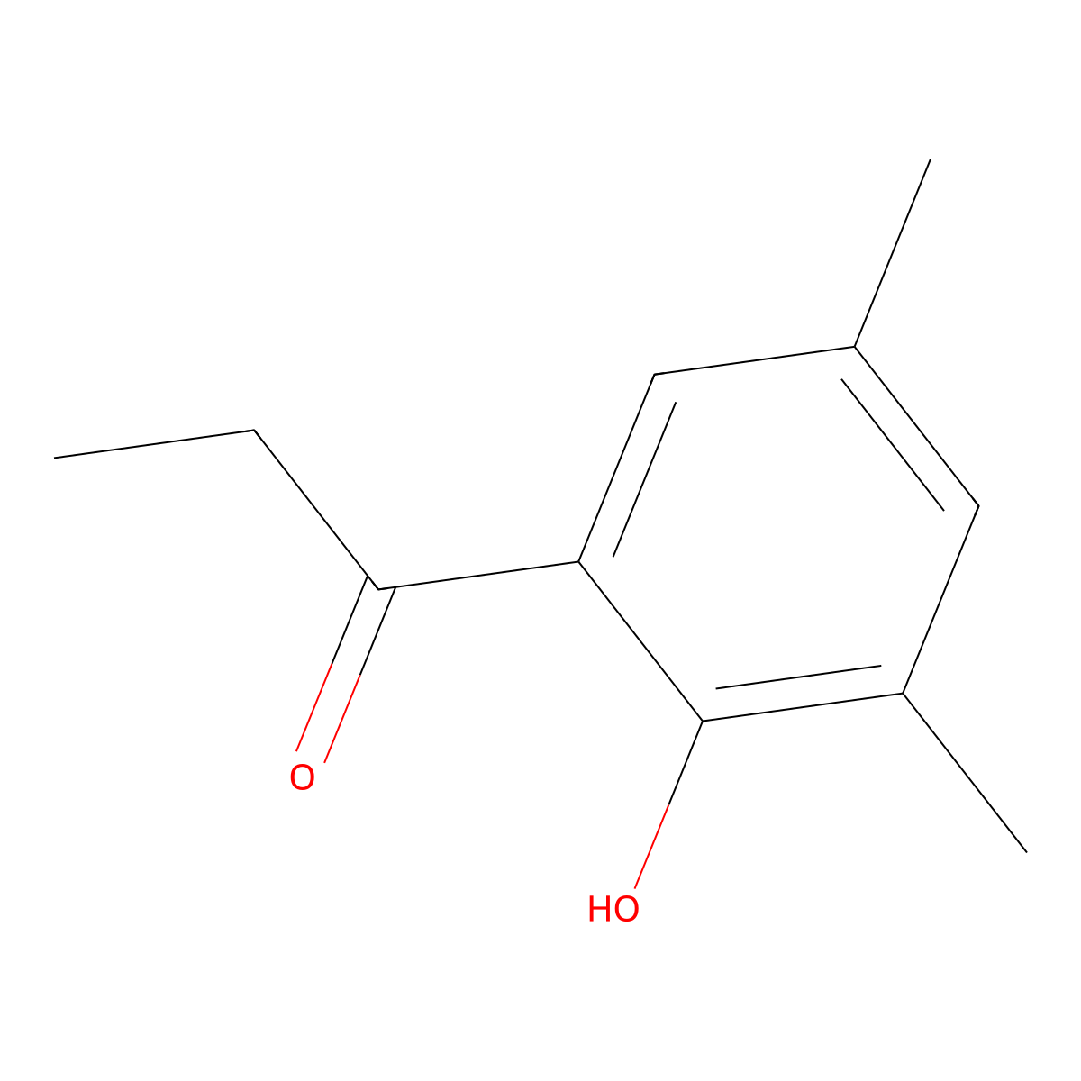 1-(2-Hydroxy-3,5-dimethylphenyl)propan-1-one molecular structure, CAS 5570-72-9