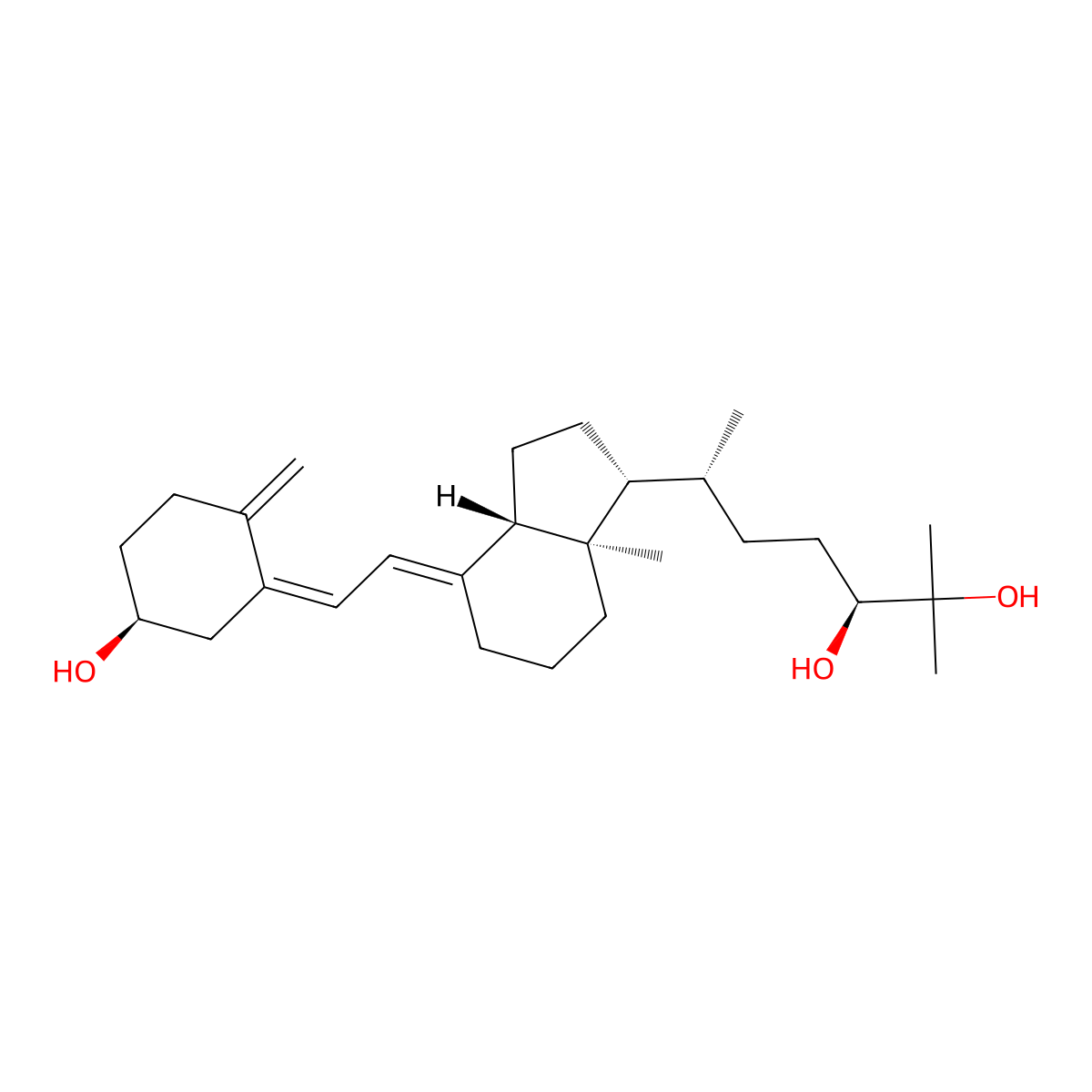 (24S)-24,25-Dihydroxyvitamin D3 molecular structure, CAS 55700-58-8