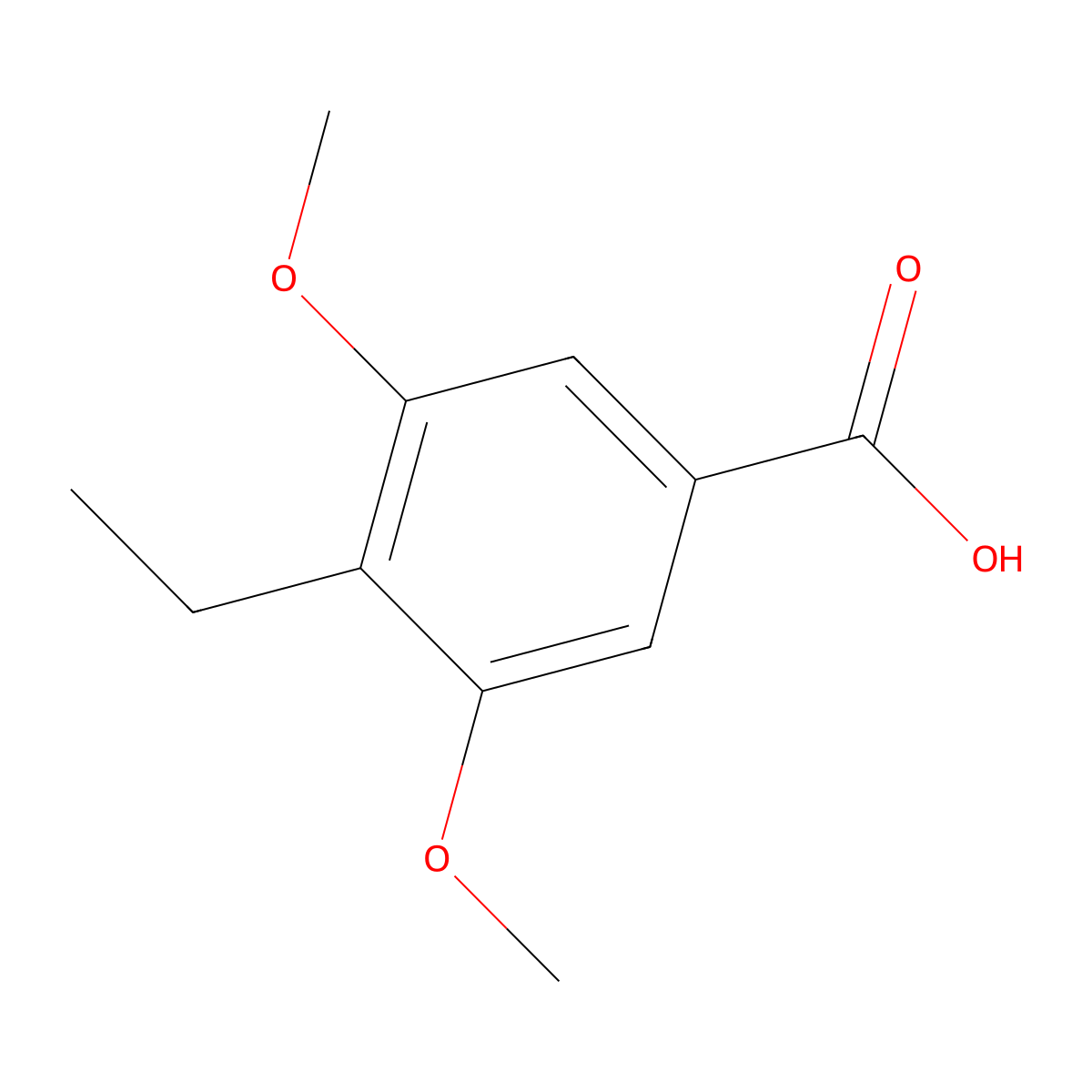 4-Ethyl-3,5-dimethoxybenzoic acid molecular structure, CAS 55703-68-9