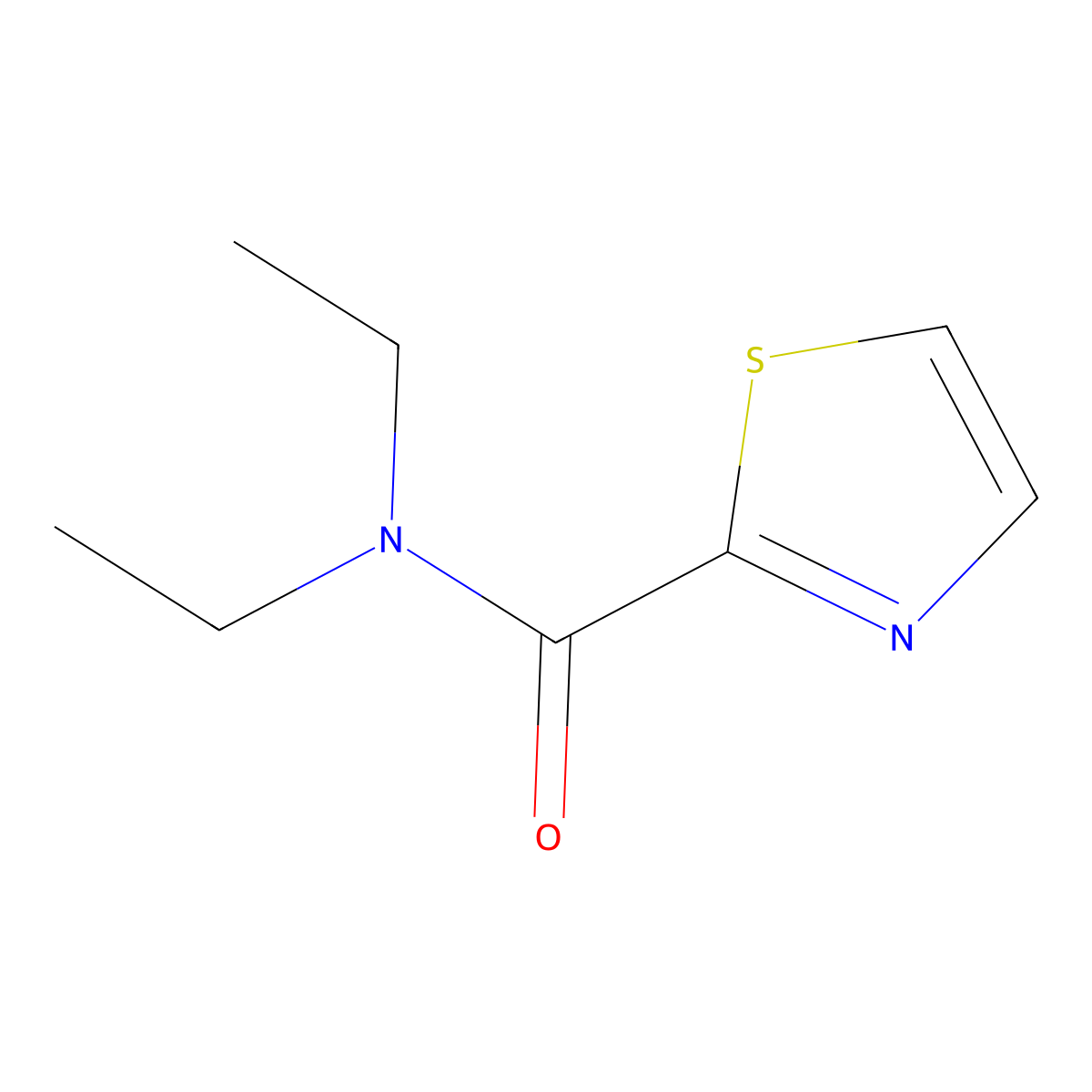 N,N-Diethyl-2-thiazolecarboxamide molecular structure, CAS 55707-56-7