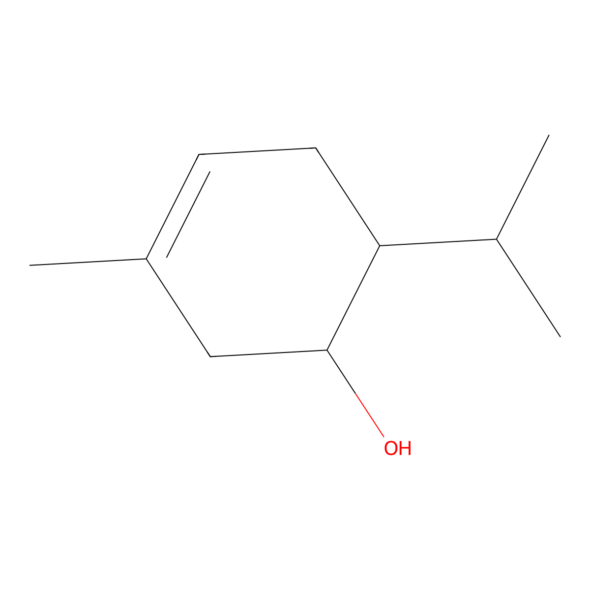 1-Terpinen-5-ol molecular structure, CAS 55708-42-4
