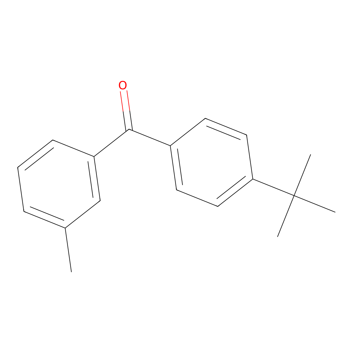 4-Tert-butyl-3'-methylbenzophenone molecular structure, CAS 55709-37-0