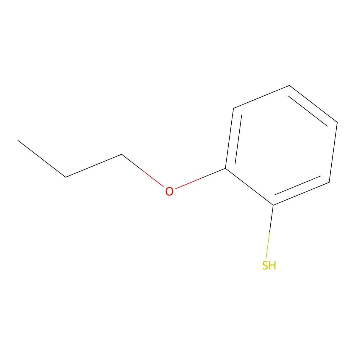 2-n-Propoxythiophenol molecular structure, CAS 55710-11-7