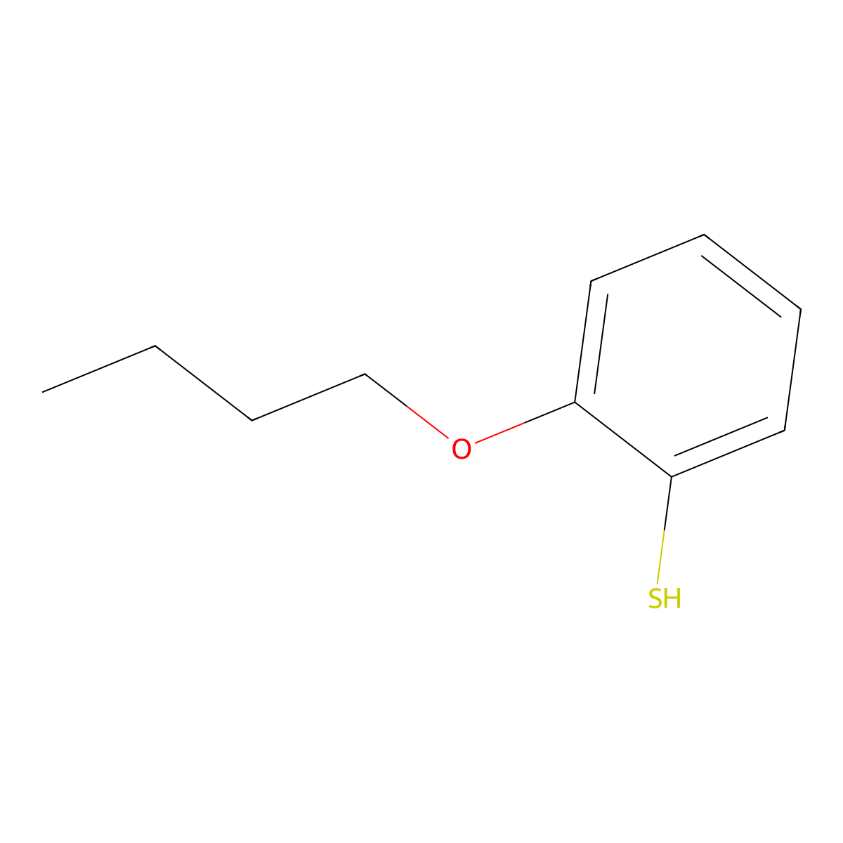 2-n-Butoxythiophenol molecular structure, CAS 55710-17-3
