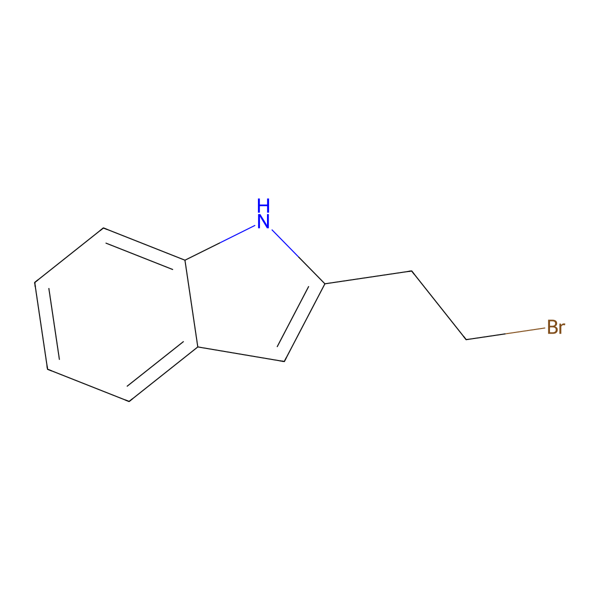 2-(2-Bromoethyl)-1H-indole molecular structure, CAS 557107-03-6
