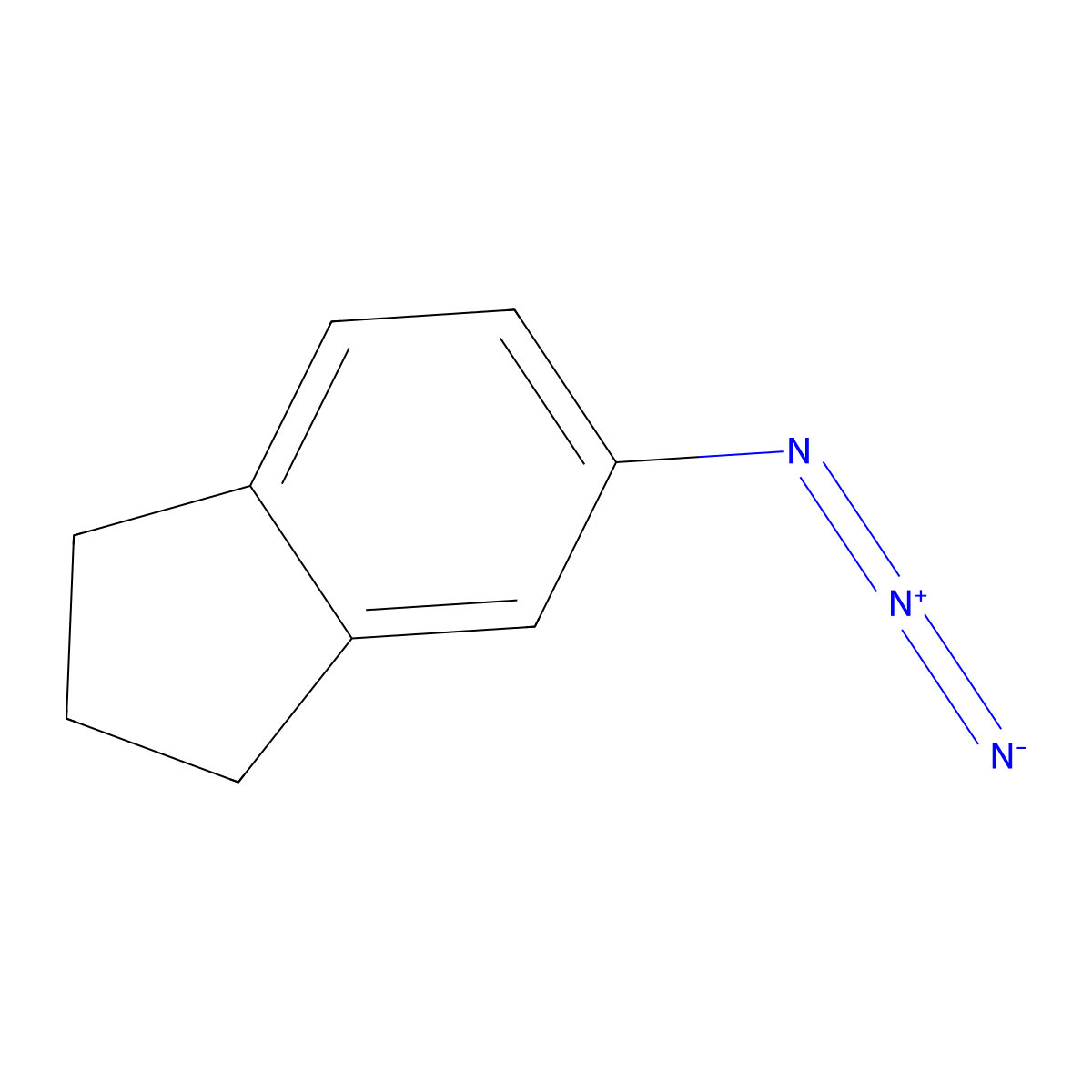 5-azido-2,3-dihydro-1H-indene molecular structure, CAS 55716-65-9
